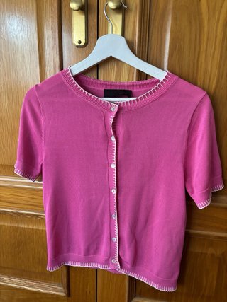 Camiseta rosa manga corta