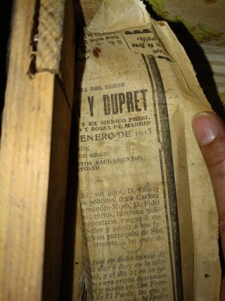Baúl antiguo de viaje 1913