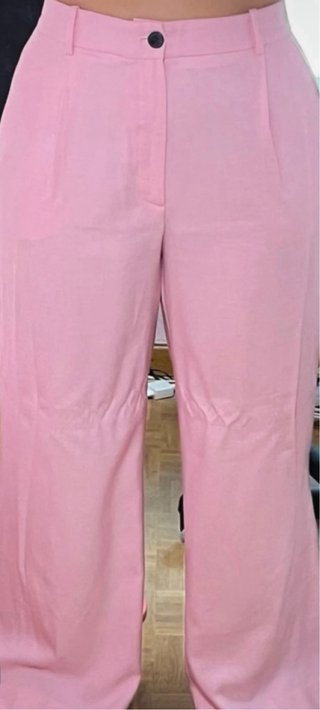 Pantalones de traje rosa