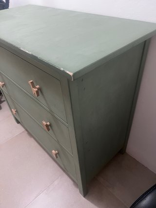 Cómoda IKEA Hemnes 3 cajones verde