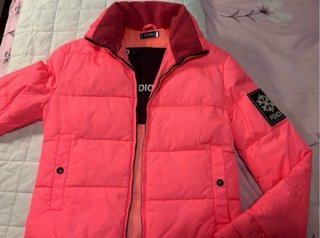 Plumífero Fendi Rosa talla 42 italiana 38 española