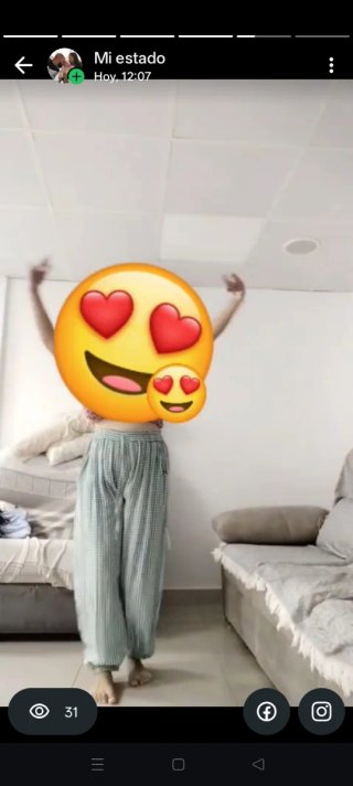 Pantalón globo vichy talla única