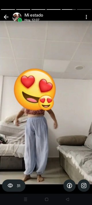 Pantalón globo vichy talla única
