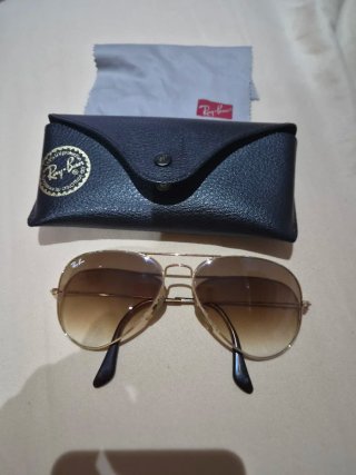 Gafas de sol Ray Ban unisex doradas