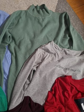 Lote 6 Camisetas Manga Larga Talla XXS/XS