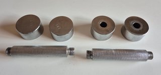 Manubri in acciaio cromato da 1 Kg (coppia)