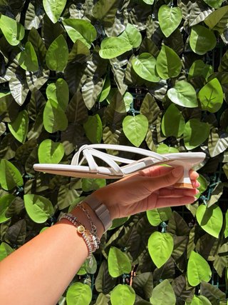 Sandalias de tacón Kitten Heels blancas