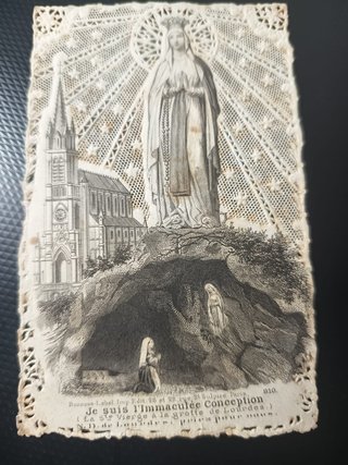 Estampa Virgen Inmaculada Concepción Lourdes