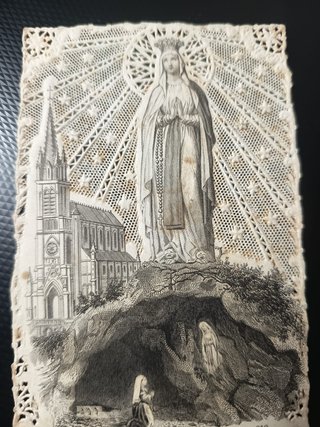 Estampa Virgen Inmaculada Concepción Lourdes
