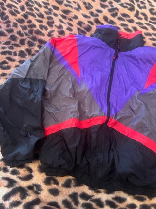 Chaqueta Bomber Chándal Vintage Tactel 80s Crazy