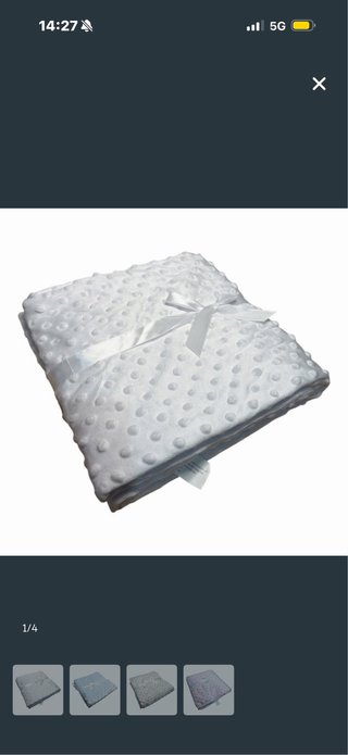 Manta de bebé suave con puntos