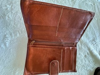 Cartera Billetera Piel Museo del Prado Marrón