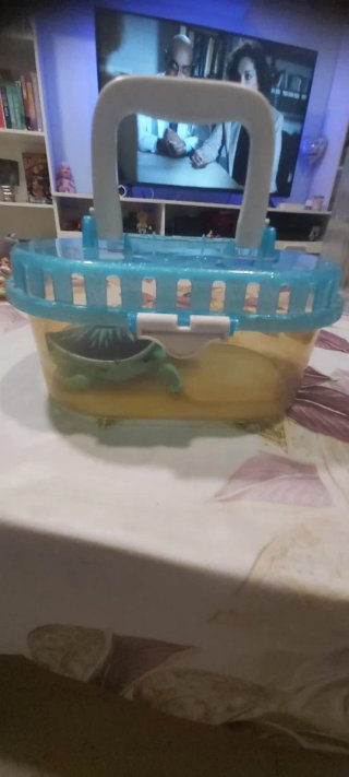 Tortuga interactiva con acuario