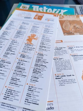 Asterix colección de cómics Curso de inglés