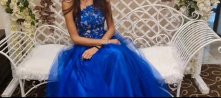 Vestido azul de fiesta