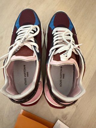 Louis Vuitton Sneakers Mujer Azul Rojo