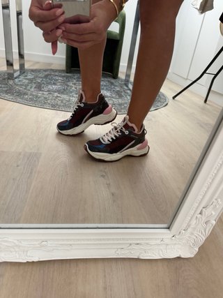 Louis Vuitton Sneakers Mujer Azul Rojo