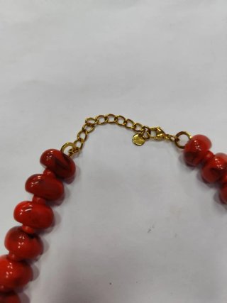 Collana corallo e stelle marine rossa