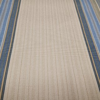 Tela per tende a righe beige e blu