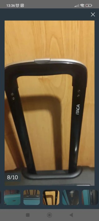 Maleta mediana turquesa, como nueva............