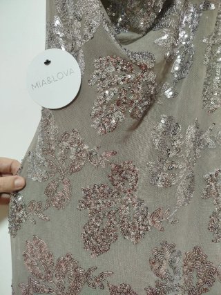 Vestido fiesta lentejuelas miandlova Talla S