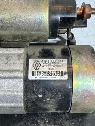61425 motor arranque 8200227092 renault clio 1.5