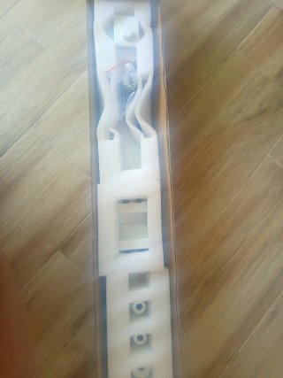 Kit puerta corredera estilo granero blanca