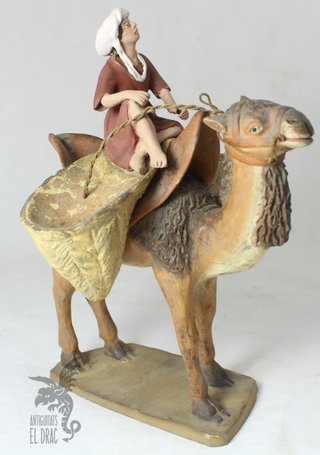 Figura camello belén terracota Pere Teixidó