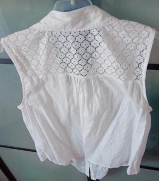 Blusa Jennyfer Blanca Talla42 Alt.63 Del hombro37