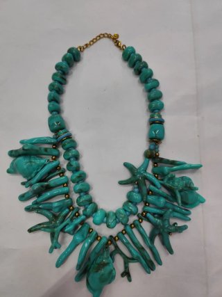 Collana turchese conchiglie e stelle marine