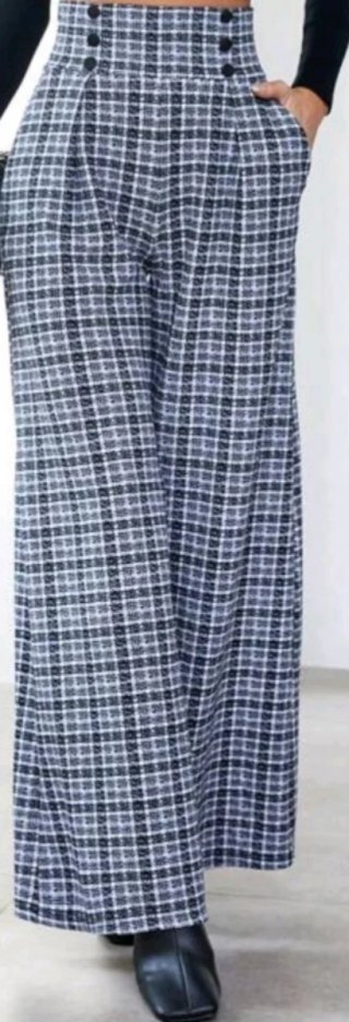 Pantalón SHEIN cuadros ancho Talla M