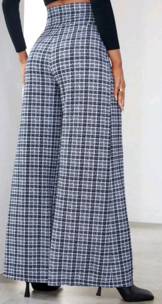Pantalón SHEIN cuadros ancho Talla M