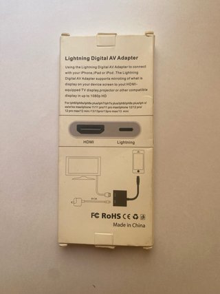 Adaptador Lightning a HDMI Apple 1080p