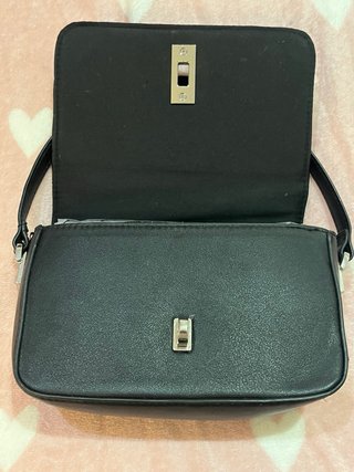 Bolso de hombro negro acolchado Stradivarius