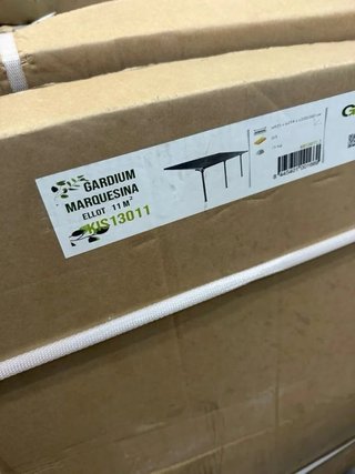 Marquesina de pared de aluminio 11m2 Elliot