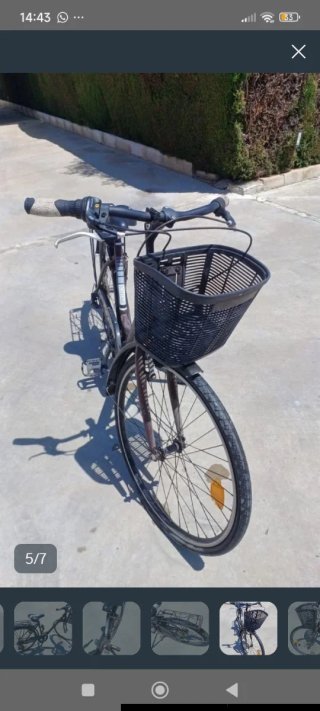 Bicicleta de paseo con cesta