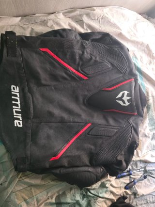 Chaqueta Moto ARMURE RYZEN AAA Negra talla XXL