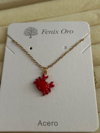 Cadena con colgante de cangrejo Fenix Oro