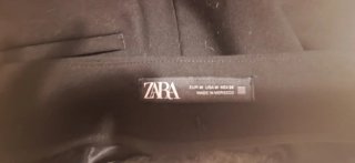 Bermuda Zara Negra Botones Dorados
