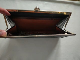 Lote 3 Bolsos y Cartera Piel Negra Vintage