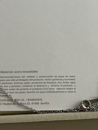 Cadena oso oro y lacito rosa