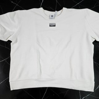Sudadera Adidas sin capucha blanca Retro 90s y2k