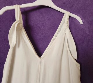 Mono Mango Blanco Talla S