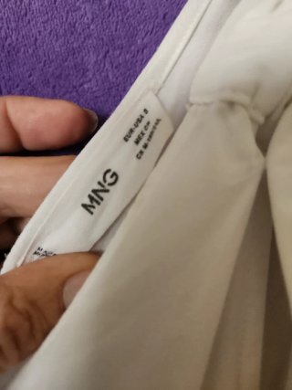 Mono Mango Blanco Talla S