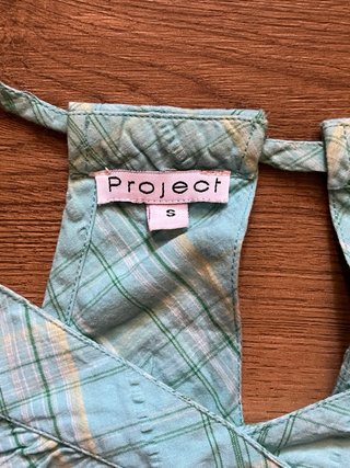 Camisa azul de rayas 100% algodón Project Camicia
