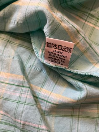 Camisa azul de rayas 100% algodón Project Camicia