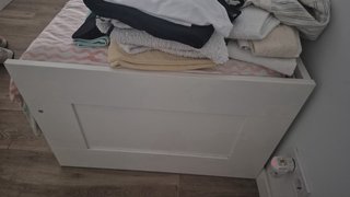 Cama Ikea Brimnes Blanca con Cajones