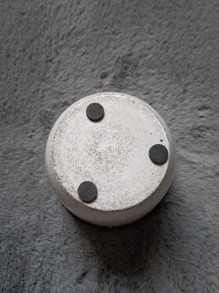 Vaso ceramica grigio minimal industrial