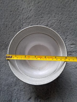 Vaso ceramica grigio minimal industrial