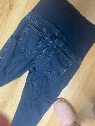 Pantalón vaquero premamá azul